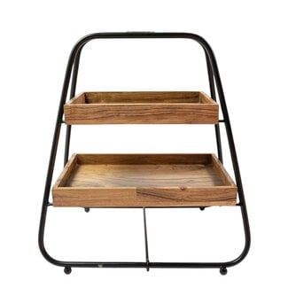 Mars & More Etagere hout rechthoekig h38 d33cm