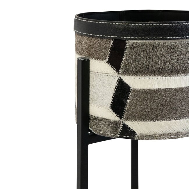 Mars & More Bloempot op standaard illusion multikleur h55 h67 h80 (set van 3) (bos taurus taurus)