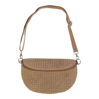 Mars & More Fanny Pack weave bruin 25x17cm (bos taurus taurus)