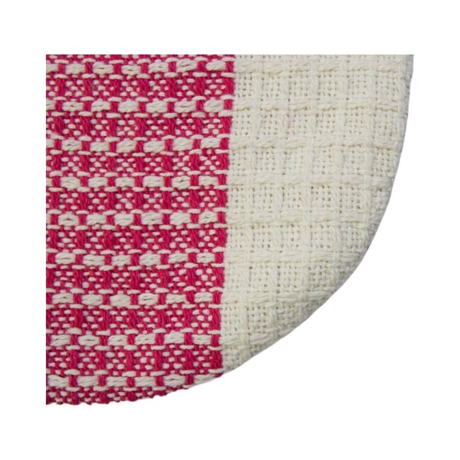 Mars & More Tasje Waffle roze 15x20cm