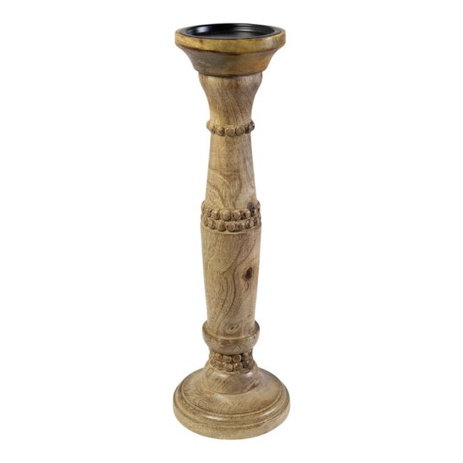 Mars & More Kandelaar mango hout bubbel 40cm