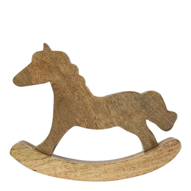 Mars & More Hobbelpaard mango hout 42x30cm