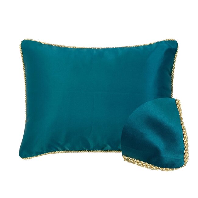 Mars & More kussen satijn petrol 35x45cm
