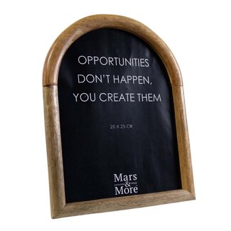 Mars & More fotolijst mango hout boog 20x25cm