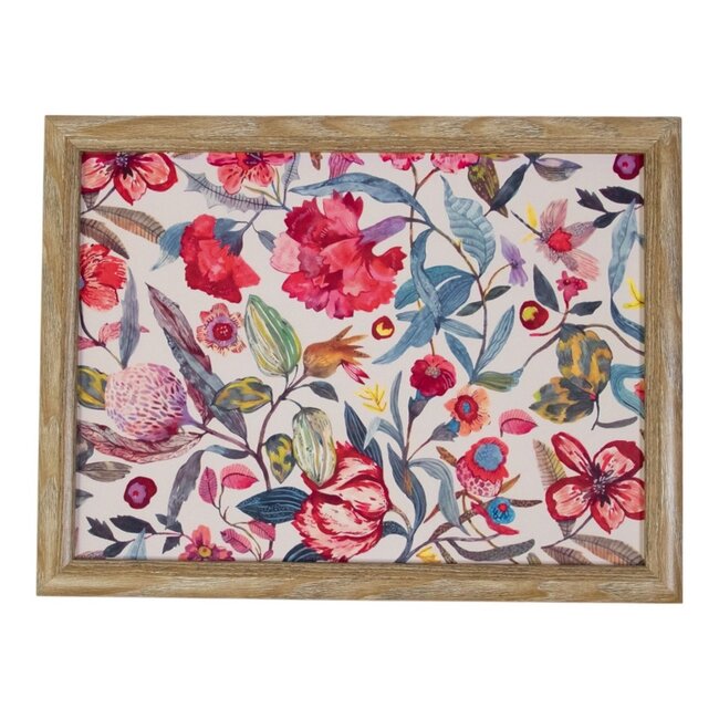 Mars & More - Laptray - Schoottafel - Schootkussen - Laptoptafel - Dienblad met kussen - Zara Botanica – 43x33 cm