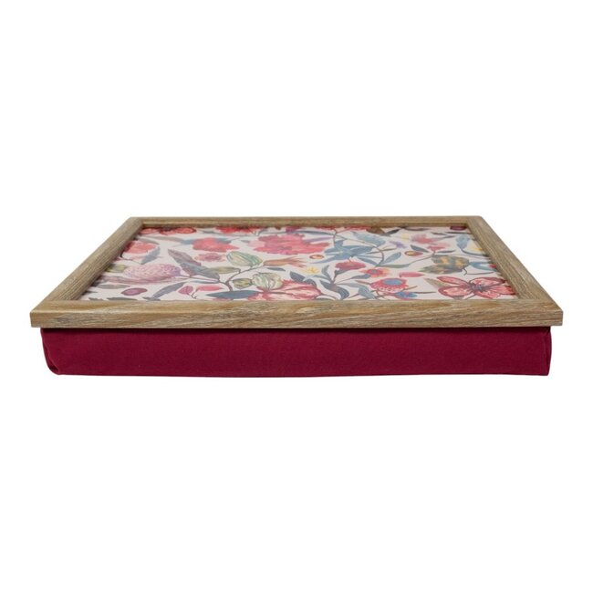 Mars & More - Laptray - Schoottafel - Schootkussen - Laptoptafel - Dienblad met kussen - Zara Botanica – 43x33 cm