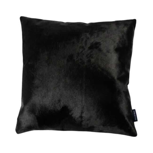 Mars & More kussen koe uni zwart 45x45cm
