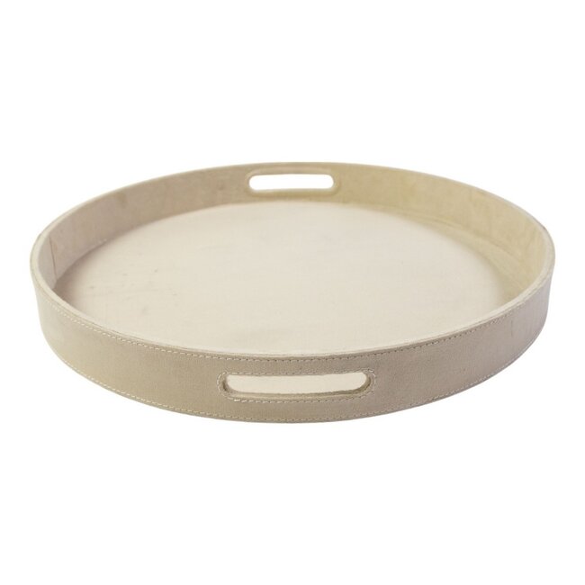 Mars & More Dienbladen rond fluweel champagne dia 30, 38, 45 cm (set of 3)