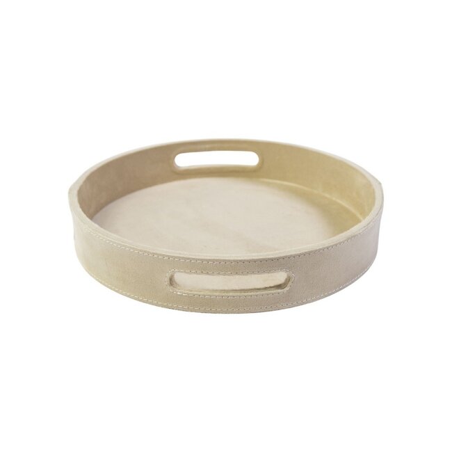 Mars & More Dienbladen rond fluweel champagne dia 30, 38, 45 cm (set of 3)