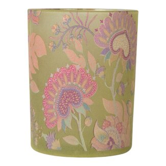 Mars & More Theelichthouder neon bloemen groot 12cm