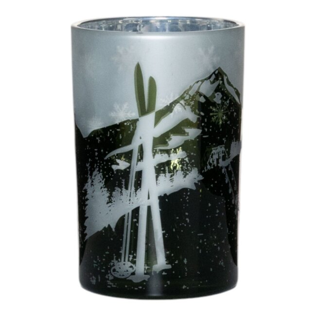 Mars & More Theelichthouder skigroen groot 18cm