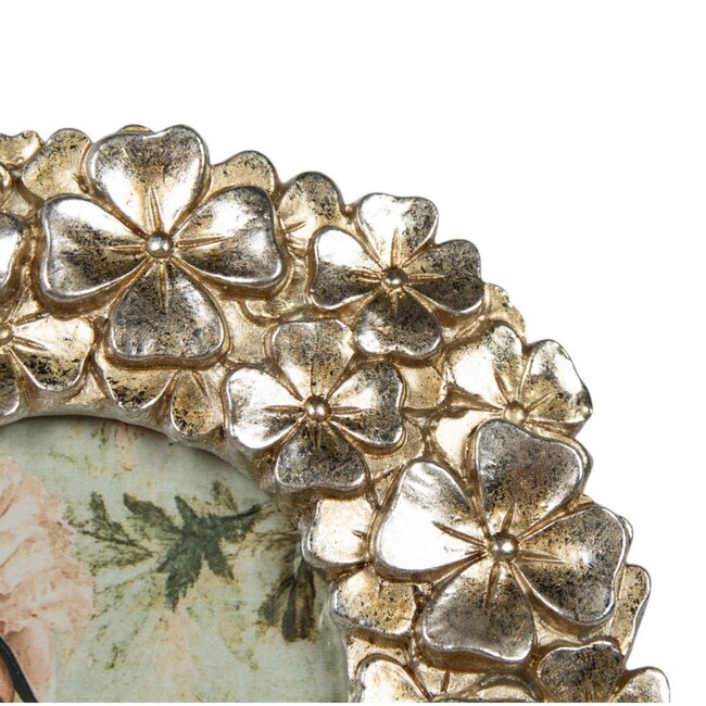 Mars & More Fotolijst hart klavertjes zilver 15,6x2x15,7cm