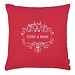 Linen & More Cushion Linen & More embroidery 40x40 dark pink