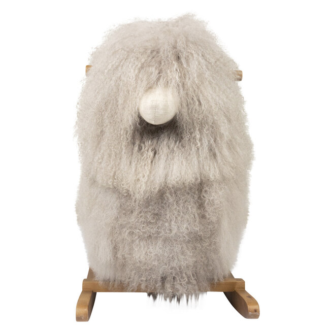 Mars & More hobbeldier schaap krulhaar grijs 75cm (ovis aries)