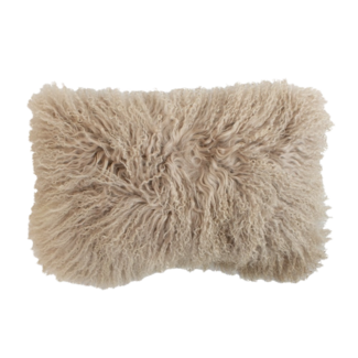 Mars & More kussen schaap krulhaar beige 30x50cm