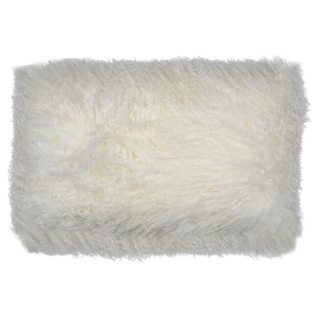 Mars & More kussen schaap krulhaar wit 30x50cm