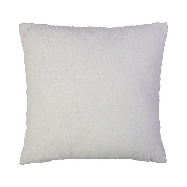 Mars & More Kussen ruit boucle beige 45x45cm