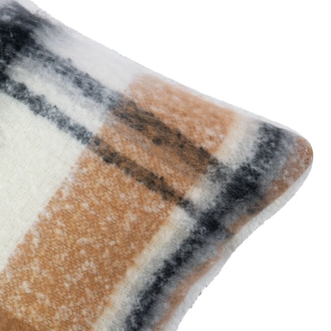 Mars & More Kussen ruit boucle beige 40x60cm