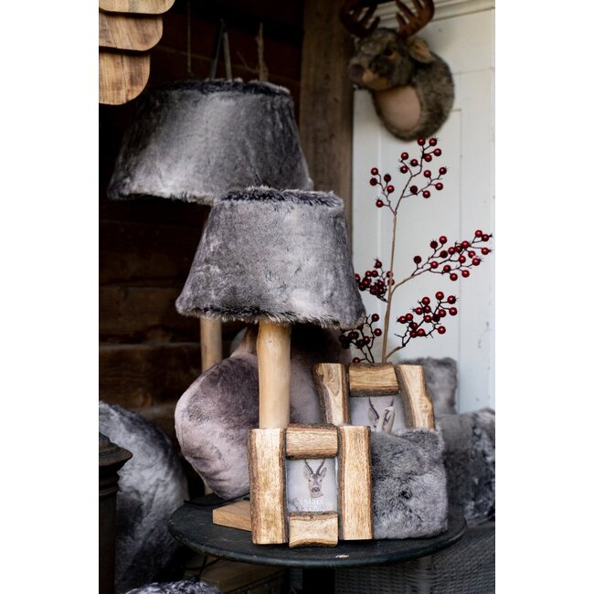 Mars & More lampenkap wolf grijs dia 25cm