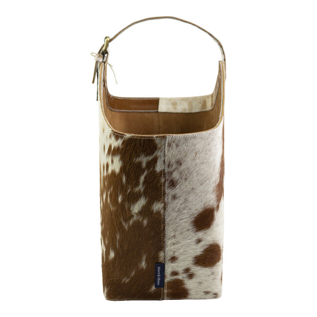 Mars & More mand koehuid bruin/wit 40cm
