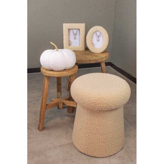 Mars & More teddy fotolijst ovaal beige 20x25cm