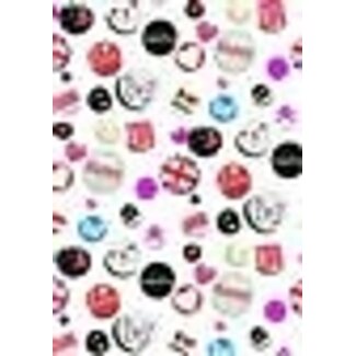 2Lif Buttons Zelfklevende Folie Mini rol multi 45cmx2mtr