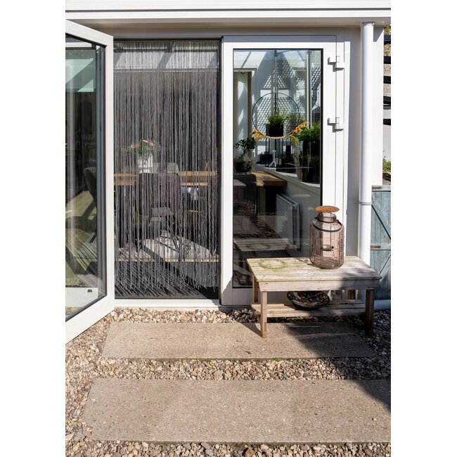 2Lif Tortuga Vliegengordijn donker grijs 90x200cm