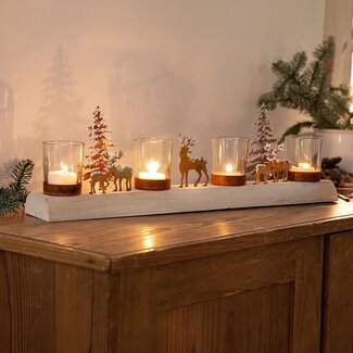 Dream-Living Kandelaar winterlandschap – ca. 48 × 15 × 8 cm