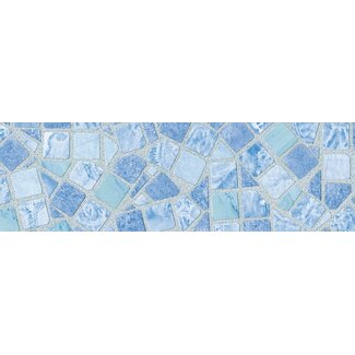 2Lif Mosaic Zelfklevende Folie Mini rol blauw 45cmx2mtr