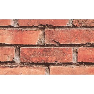 2Lif Nature Brick Zelfklevende Folie Mini rol rood 45cmx2mtr