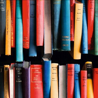 2Lif Book Stack Zelfklevende Folie Mini rol multi 45cmx2mtr