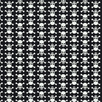 2Lif Skulls Zelfklevende Folie Mini rol wit 45cmx2mtr