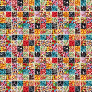 2Lif Candy Zelfklevende Folie Mini rol multi 45cmx2mtr