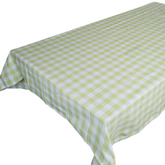 Linen & More Ollie Tafelkleed Textiel celery groen 140x300cm