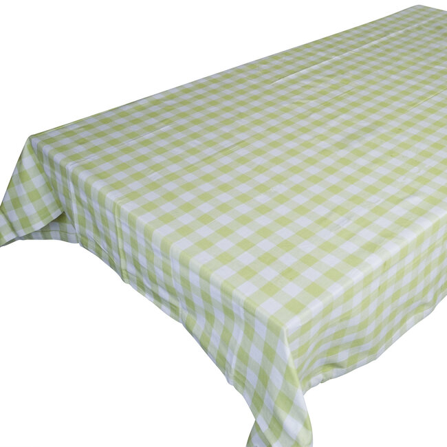 Linen & More Ollie Tafelkleed Textiel celery groen 140x300cm