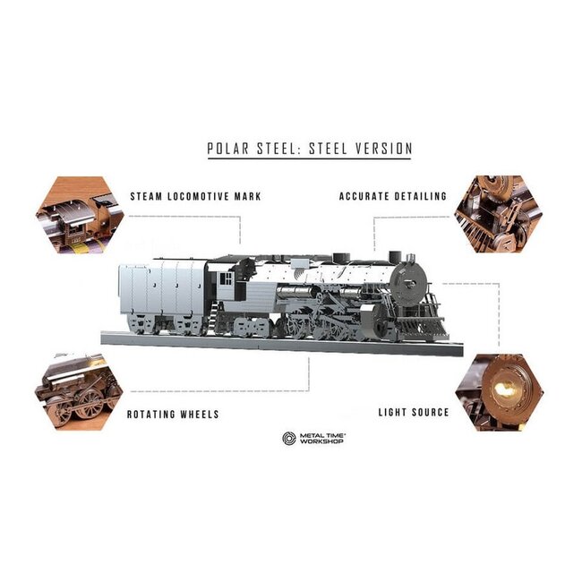 3D Metalen Bouwpakket, Polar Steel, Metal Time, MT052ST, 36,5x6,2x5,1cm