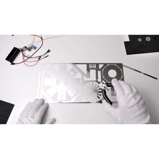 3D Metalen Bouwpakket, Sailors Companion incl LED verlichting, Metal Time, MT002, 11x11x25cm