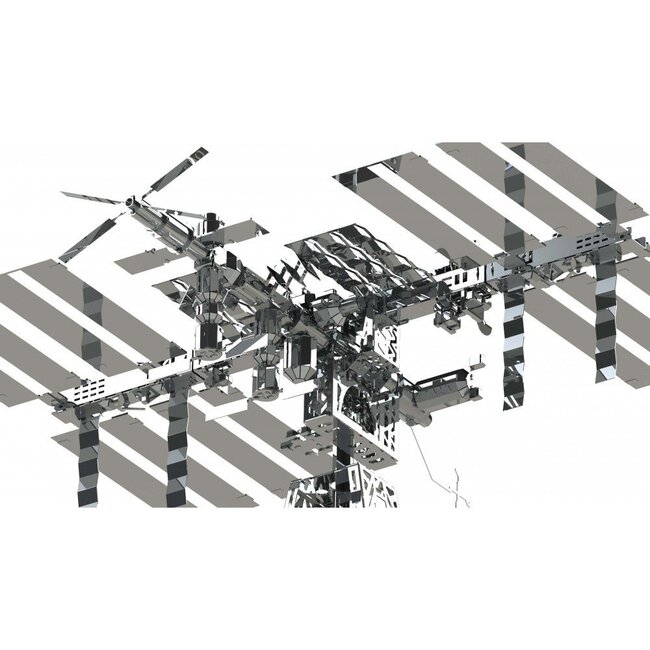 3D Metalen Bouwpakket, Astronauts Lodge, Metal Time, MT017, 19,8x23,4x22,9cm