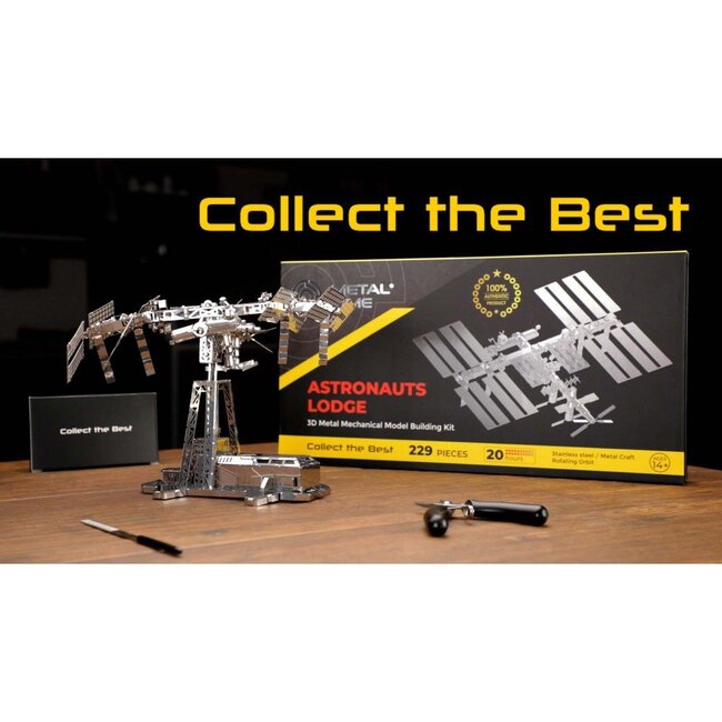3D Metalen Bouwpakket, Astronauts Lodge, Metal Time, MT017, 19,8x23,4x22,9cm
