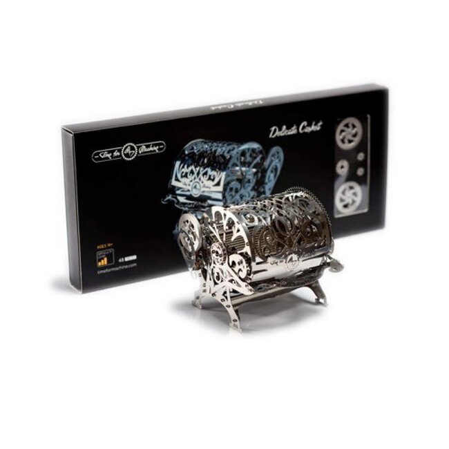 3D Metalen Bouwpakket, Gorgeous Gearbox, Time for Machine, T4M38026, 11,2x9,8x11cm