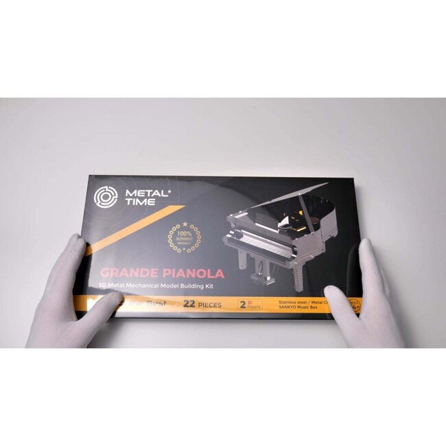 3D Metalen Bouwpakket, Muziekdoos Grande Pionola, Metal Time, MT011, 15x12x13,4cm