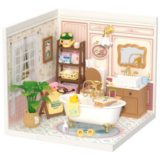 Robotime, DIY Huisje Super Creator Pop Bubble Bathroom, DW014B, 16,3x16,3x15,2cm