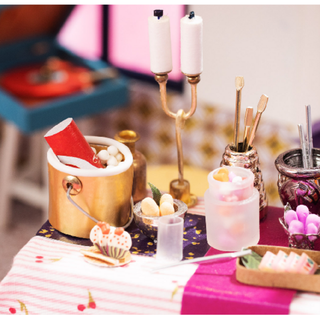 Robotime, DIY Huisje Party Time, DGF03, 30x15x16.5cm