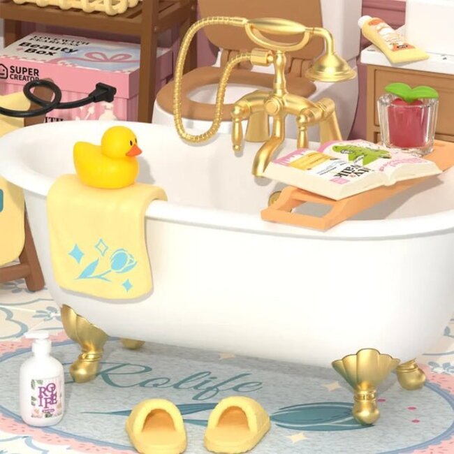 Robotime, DIY Huisje Super Creator Pop Bubble Bathroom, DW014B, 16,3x16,3x15,2cm