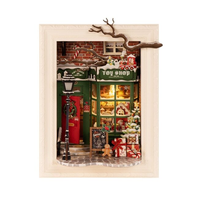 Robotime, Santa's Toy Shop, DP006, 16,8x11,0x21,8 cm