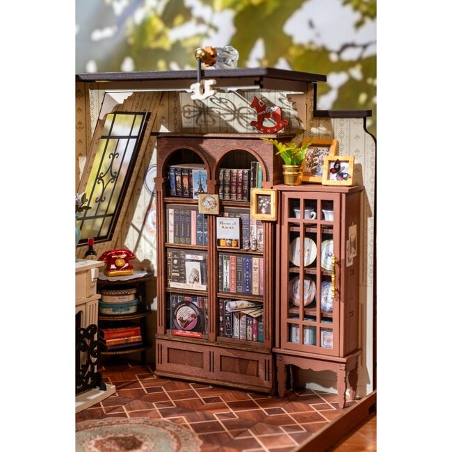 Robotime, Catherine's Living Room, DIY Miniatuurhuis, DG175, 21,2x18,5x17,8 cm