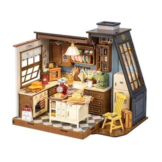 Robotime, DIY Miniatuurhuis, Kitchen, DG172, 22x15,x18,5cm
