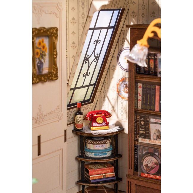 Robotime, Catherine's Living Room, DIY Miniatuurhuis, DG175, 21,2x18,5x17,8 cm