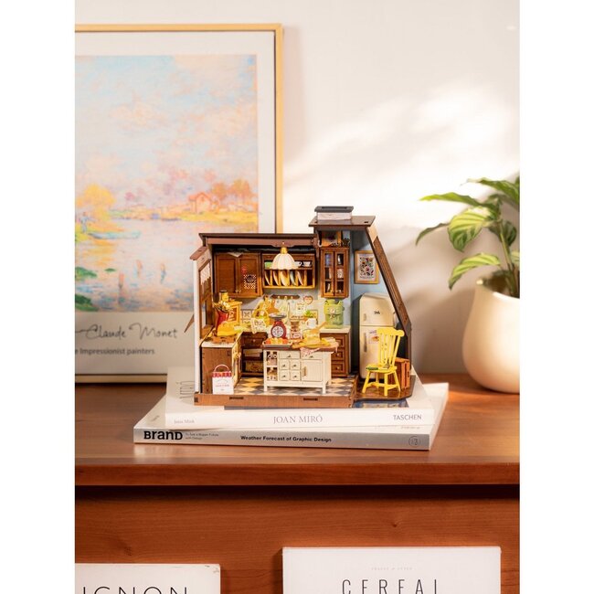 Robotime, DIY Miniatuurhuis, Kitchen, DG172, 22x15,x18,5cm