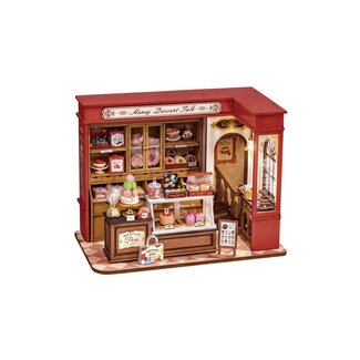 Robotime, DIY Huisje, Honey Dessert Talk met LED verlichting, DG168, 23x13,5x17,3cm